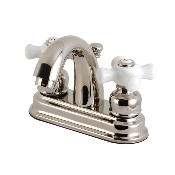 KB5616PX Restoration 4" Centerset Bathroom Faucet, Polished Nickel